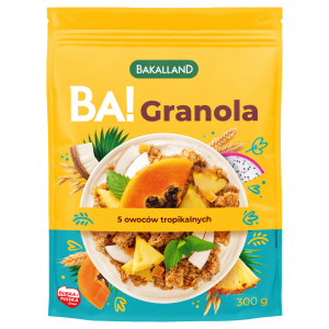 BA! Granola 5 owoców tropikalnych 300g Bakalland
